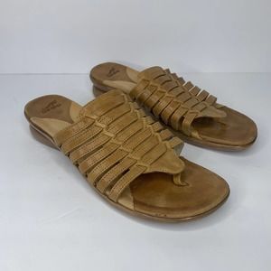 DANSKO | Tan Honey Slip On Strappy Sandal  Sz 42